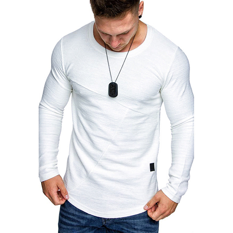 Herren Langarmshirt mit modernem Strukturdesign und komfortabler Passform Echoarchiv