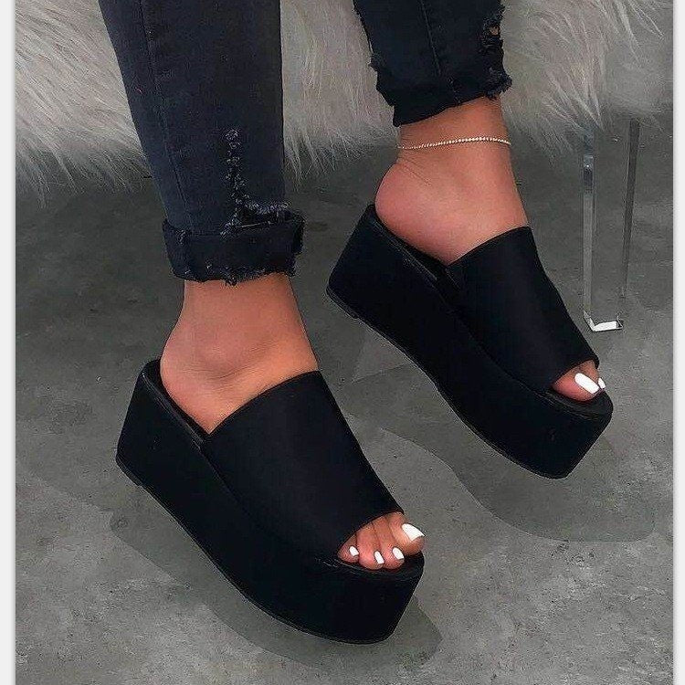 Damen nan Plateau-Mule mit Leopardenprint, offener Zehenpartie und gepolstertem Komfortfußbett Echo Archiv