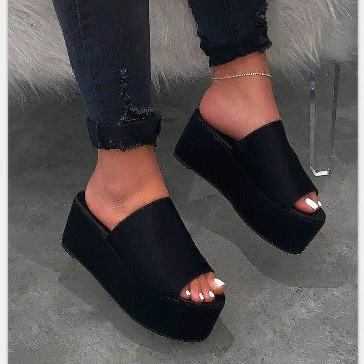 Damen nan Plateau-Mule mit Leopardenprint, offener Zehenpartie und gepolstertem Komfortfußbett Echo Archiv