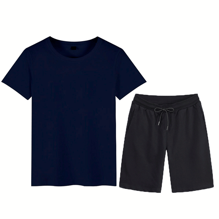 Herren Sportliches T-Shirt und Shorts Set Echoarchiv