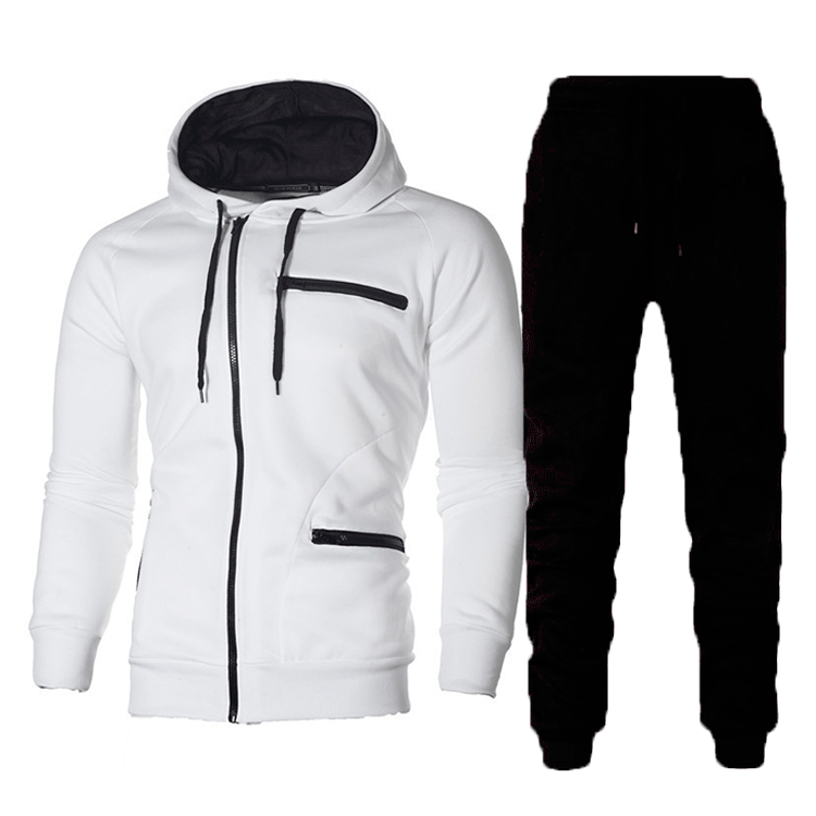 Herren Sportliches Hoodie- und Jogginghose-Set mit funktionalen Taschen und modernem Design Echoarchiv