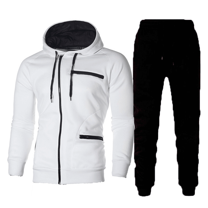 Herren Sportliches Hoodie- und Jogginghose-Set mit funktionalen Taschen und modernem Design Echoarchiv