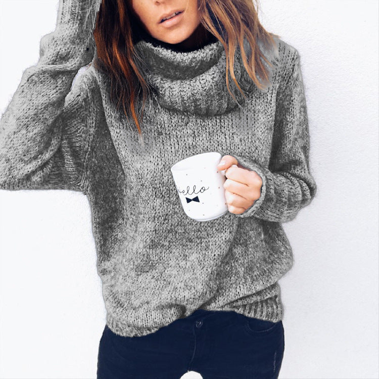 Damen Kuscheliger Rollkragenpullover aus weichem Strick Echoarchiv