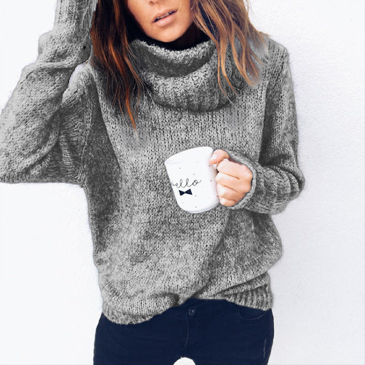 Damen Kuscheliger Rollkragenpullover aus weichem Strick Echoarchiv