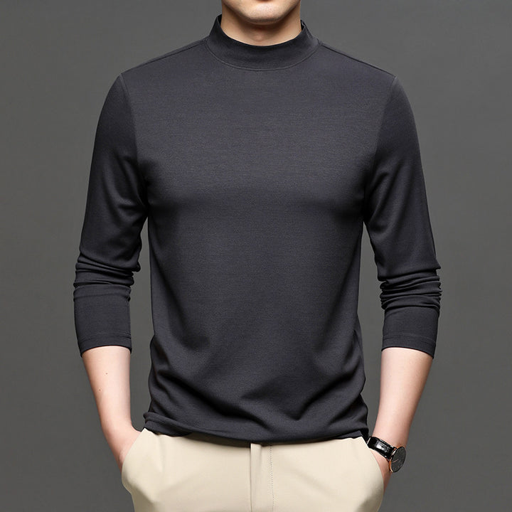 Herren hochwertiger Stehkragenpullover aus bequemem Material Echoarchiv