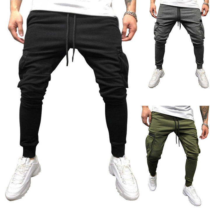 Herren modische Cargohose mit elastischem Bund und praktischen Taschen Echoarchiv