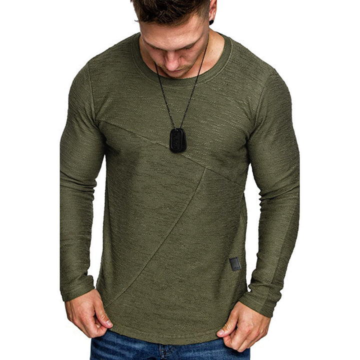 Herren Langarmshirt mit modernem Strukturdesign und komfortabler Passform Echoarchiv