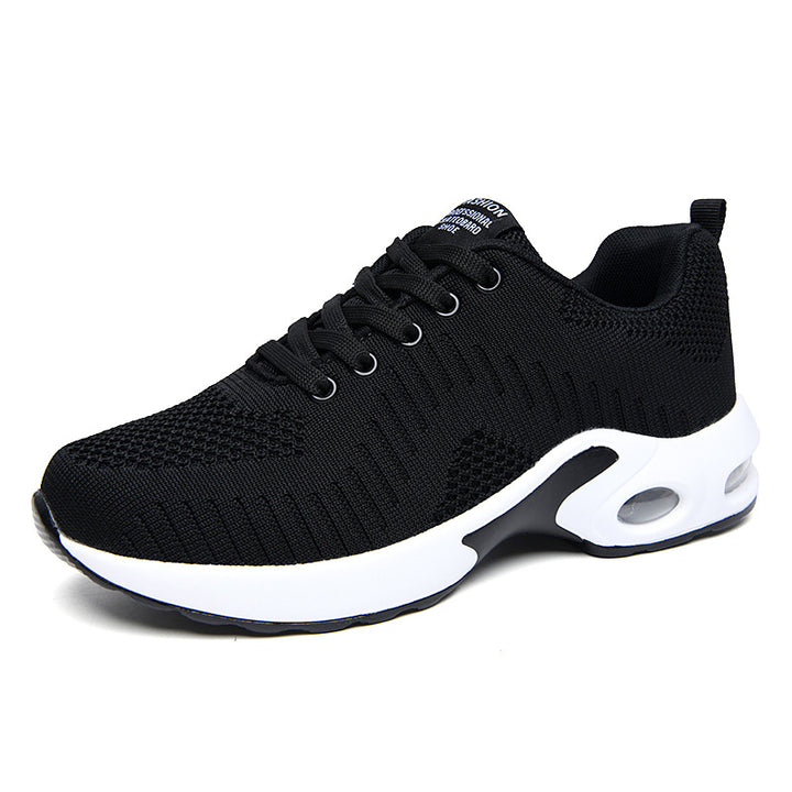 Damen nan leichte Strick-Fitnesssneaker mit sichtbarer Luftkammer-Dämpfung und viskoelastischer Innensohle Echo Archiv