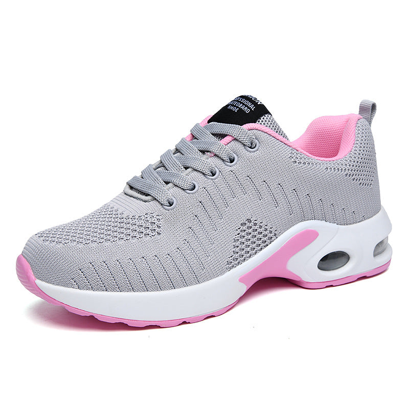 Damen nan leichte Strick-Fitnesssneaker mit sichtbarer Luftkammer-Dämpfung und viskoelastischer Innensohle Echo Archiv
