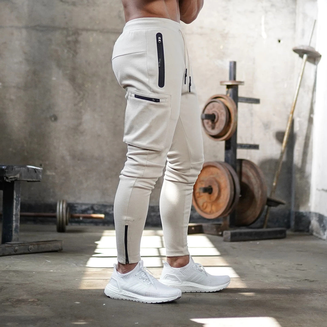 Herren Sportliche Fitness-Jogginghose mit praktischen Taschen Echoarchiv