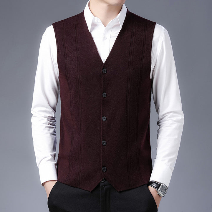 Herren elegantes Strickweste Echoarchiv