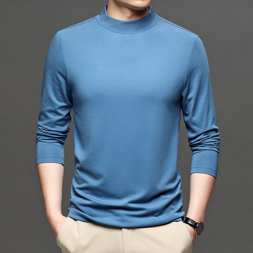 Herren hochwertiger Stehkragenpullover aus bequemem Material Echoarchiv