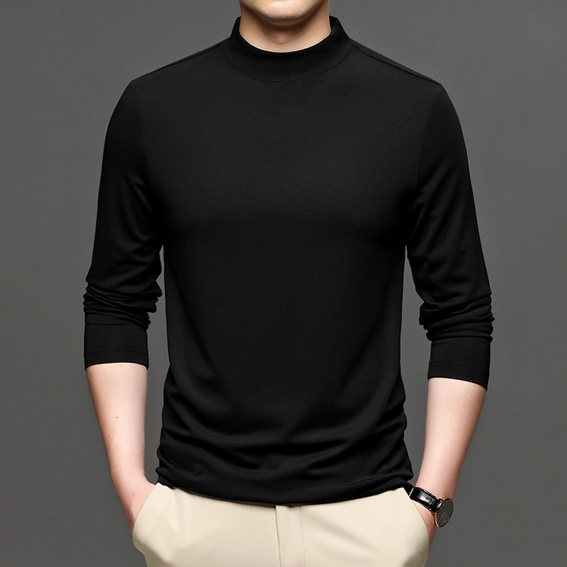 Herren hochwertiger Stehkragenpullover aus bequemem Material Echoarchiv