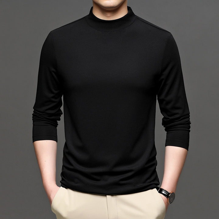 Herren hochwertiger Stehkragenpullover aus bequemem Material Echoarchiv