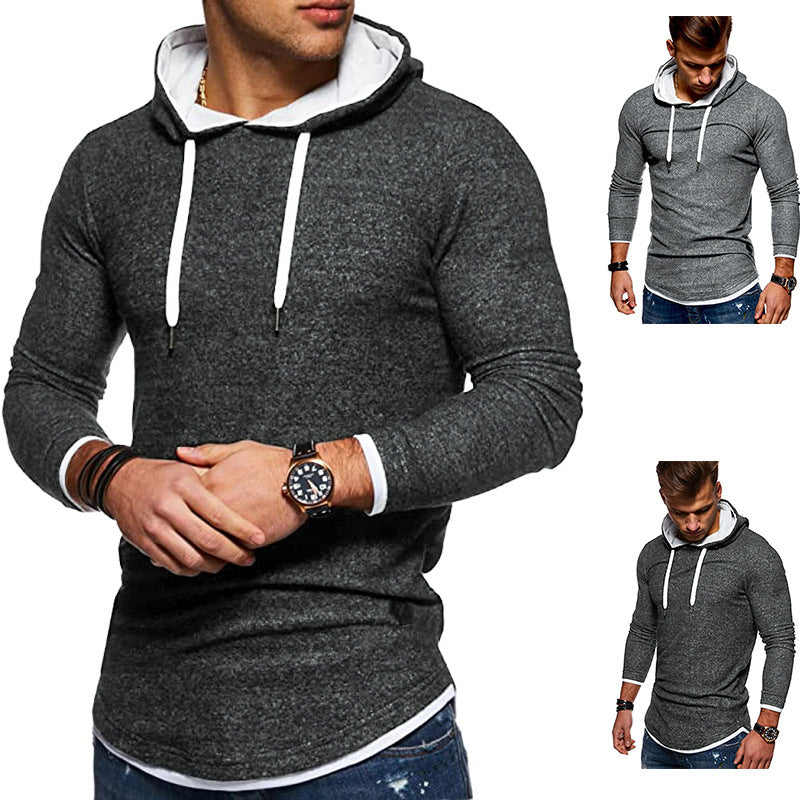 Herren lässiger Kapuzenpullover mit durchgehendem Reißverschluss und innovativer Passform Echoarchiv