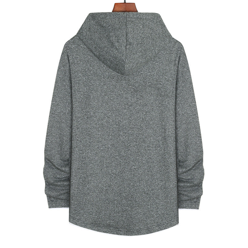 Herren lässiger Kapuzenpullover mit durchgehendem Reißverschluss und innovativer Passform Echoarchiv