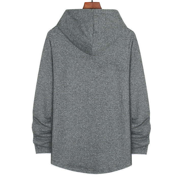 Herren Lang geschnittener Kapuzenpullover mit Lagenoptik und Raglanärmeln Echo Archiv