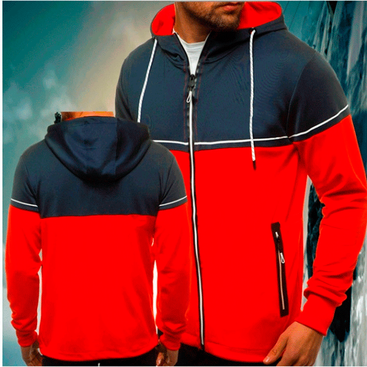 Herren Sportliche Kapuzenjacke mit innovativem Design und atmungsaktiven Einsätzen Echoarchiv