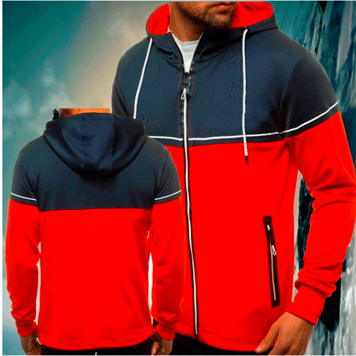 Herren Sportliche Kapuzenjacke mit innovativem Design und atmungsaktiven Einsätzen Echoarchiv