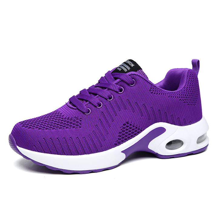 Damen nan leichte Strick-Fitnesssneaker mit sichtbarer Luftkammer-Dämpfung und viskoelastischer Innensohle Echo Archiv