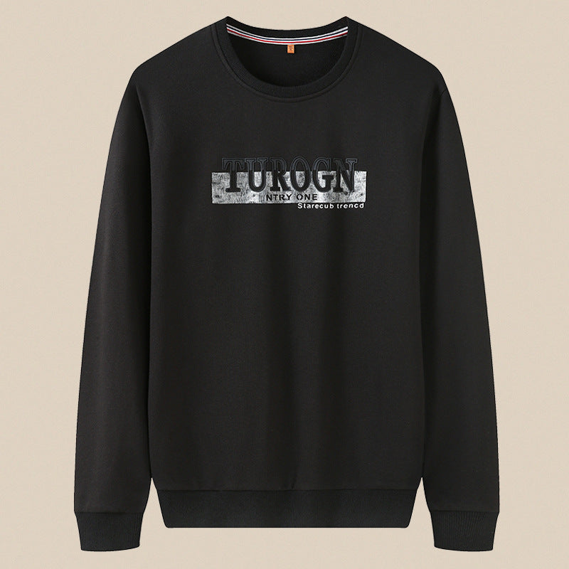 Herren Sweatshirt mit Rundhals, Logoprint und gerippten Bündchen Echo Archiv