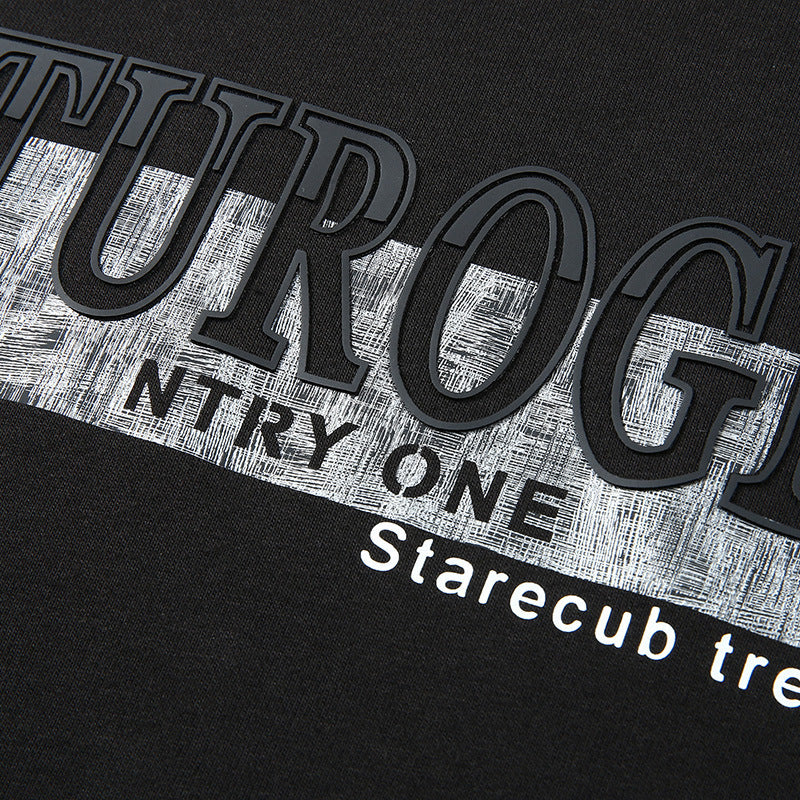 Herren Sweatshirt mit Rundhals, Logoprint und gerippten Bündchen Echo Archiv