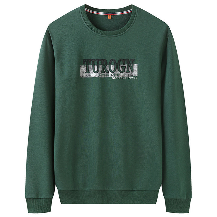 Herren Sweatshirt mit Rundhals, Logoprint und gerippten Bündchen Echo Archiv