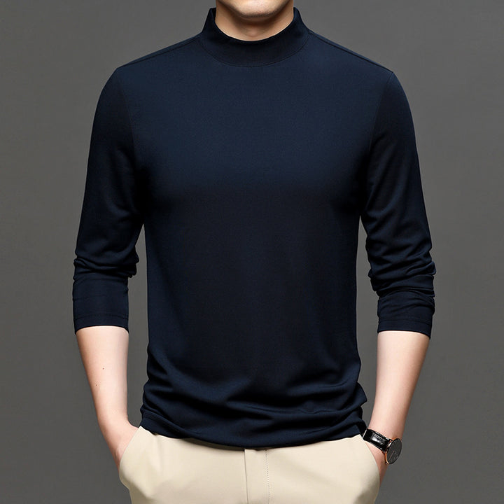 Herren hochwertiger Stehkragenpullover aus bequemem Material Echoarchiv