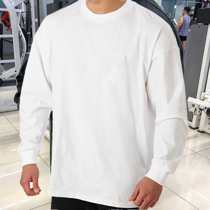 Herren Sportliches Langarm-T-Shirt aus atmungsaktivem Material Echoarchiv