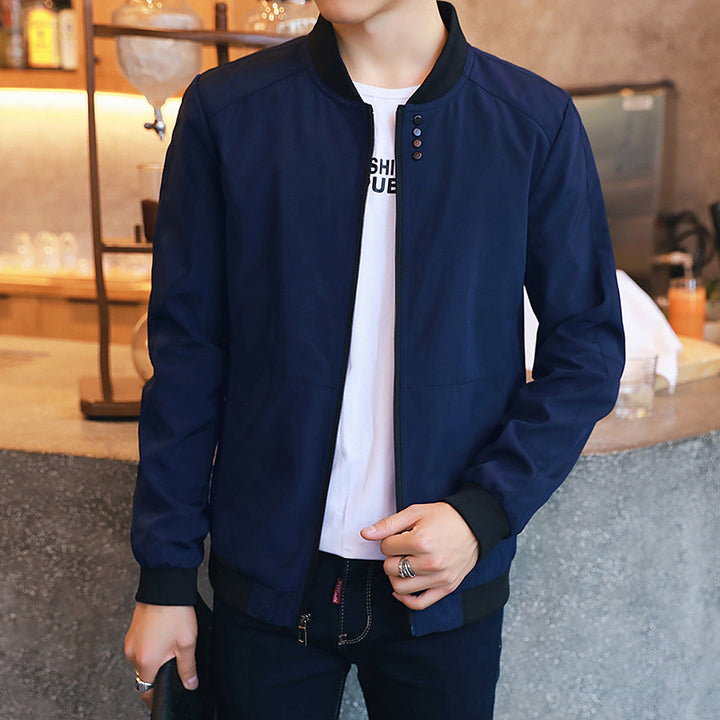 Herren Freizeitjacke mit Druckknopfverschluss und seitlichen Eingrifftaschen Echoarchiv