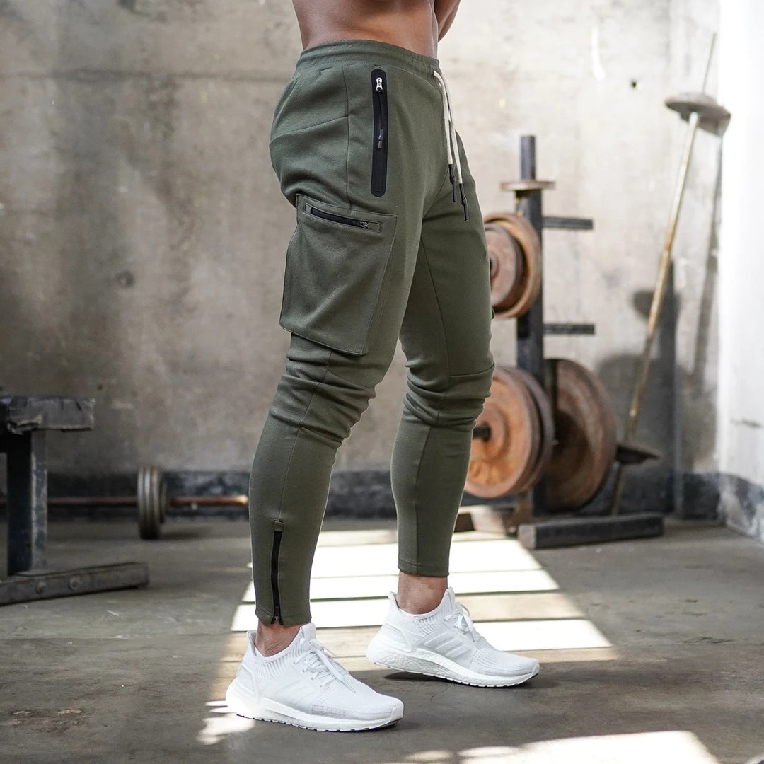 Herren Sportliche Fitness-Jogginghose mit praktischen Taschen Echoarchiv