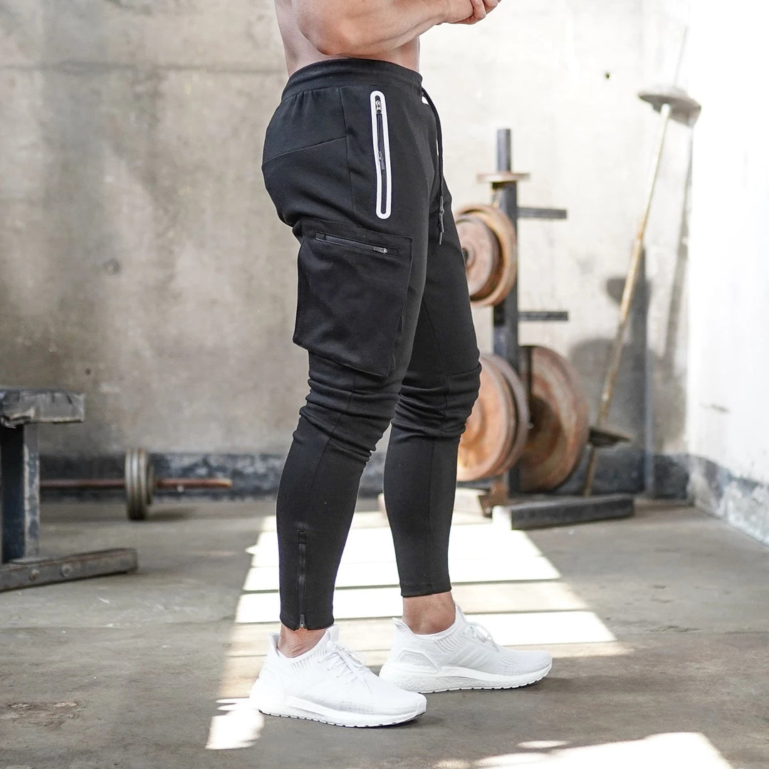 Herren Sportliche Fitness-Jogginghose mit praktischen Taschen Echoarchiv