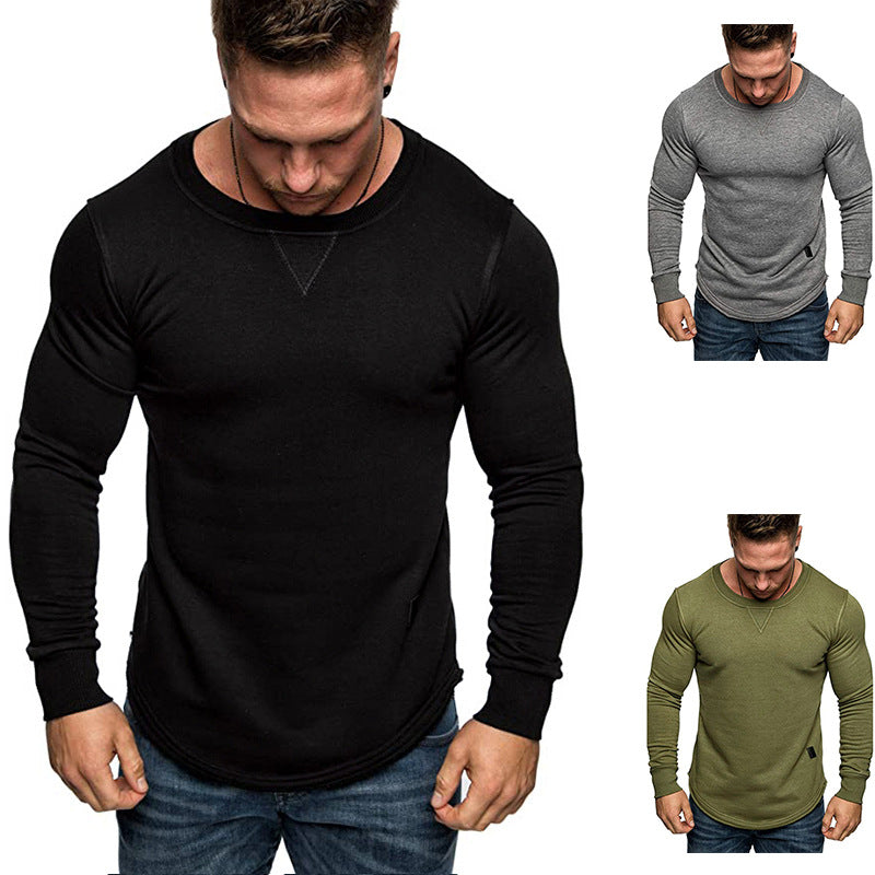 Herren Langarm-T-Shirt mit strukturiertem Design und sportlichem Schnitt Echoarchiv