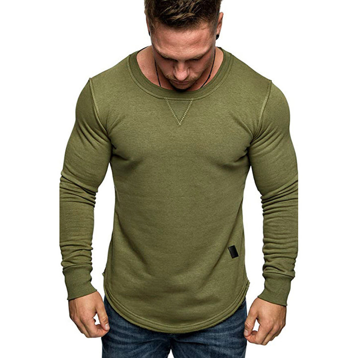 Herren Langarm-T-Shirt mit strukturiertem Design und sportlichem Schnitt Echoarchiv