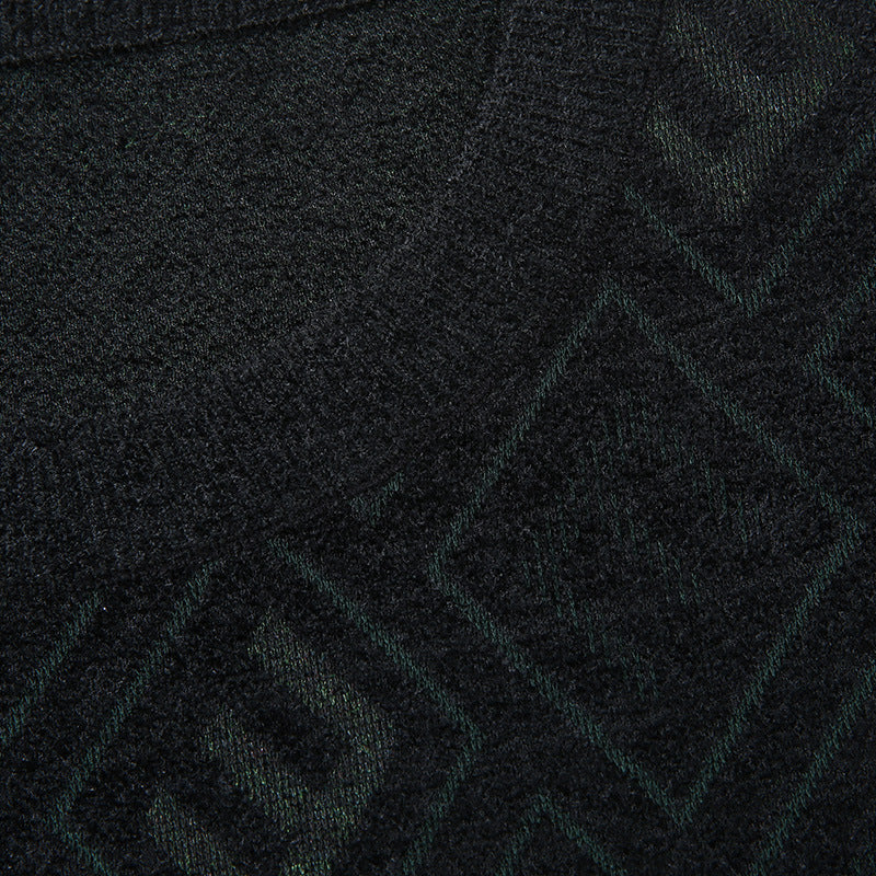 Herren Rauten-Jacquard Rundhalspullover aus feinem Strick Echoarchiv