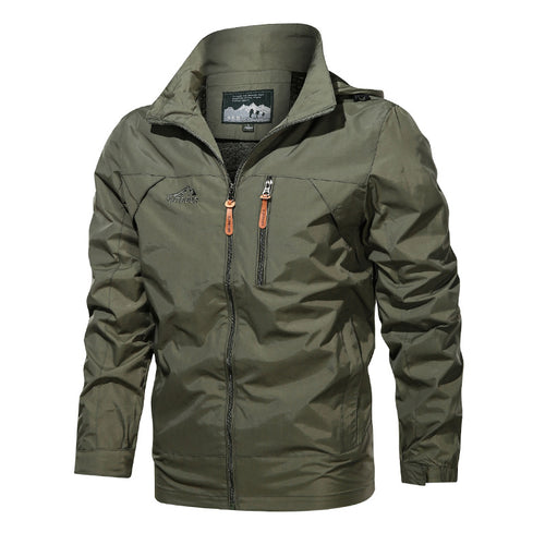 Herren Leichter Softshell-Windblouson mit Brust-Zipper und hochschließendem Kragen Echoarchiv