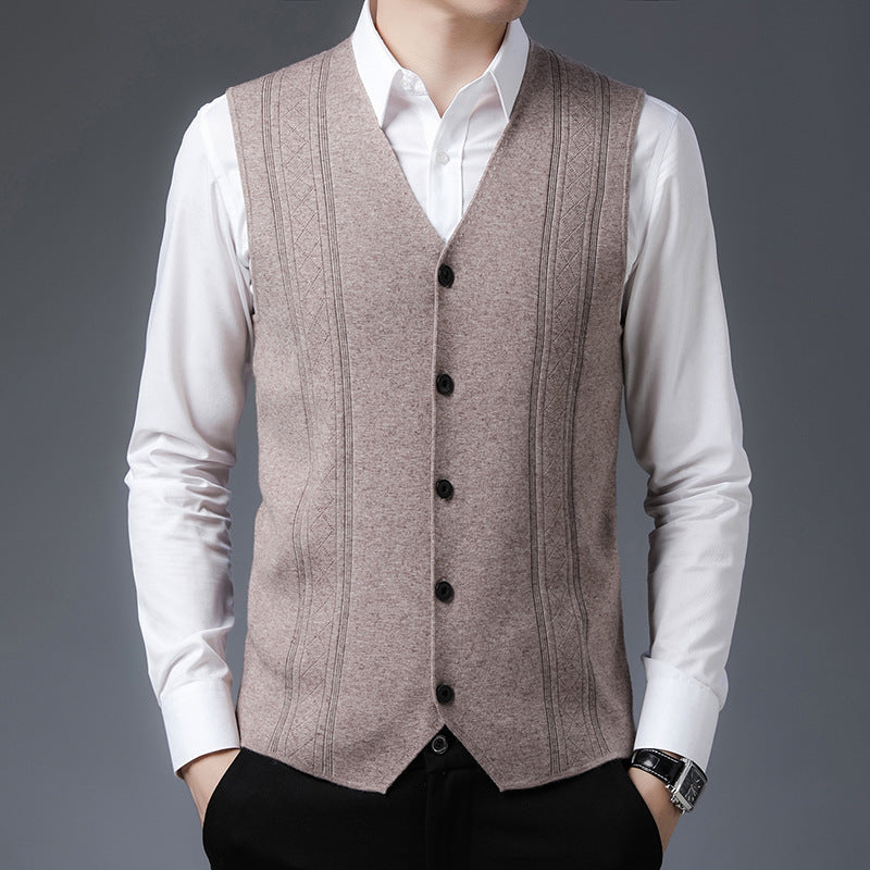Herren elegantes Strickweste Echoarchiv