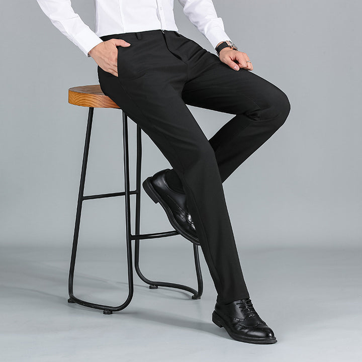 Herren elegante Anzughose mit hochglänzendem Finish und komfortablem Schnitt Echoarchiv