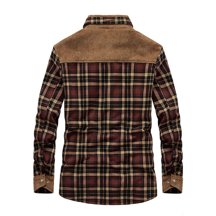 Herren Karierte Flanelljacke mit Teddyfutter Echo Archiv