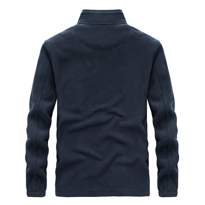 Herren thermoregulierende Fleece‑Blousonjacke mit Sherpa‑Innenfutter und Stehkragen Echoarchiv