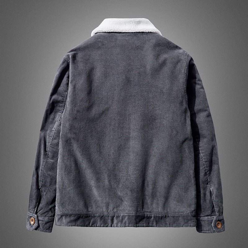 Herren Komfortable Cordjacke mit Teddyfutter Echo Archiv