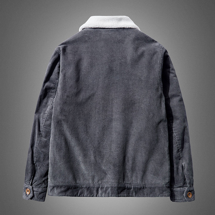 Herren Komfortable Cordjacke mit Teddyfutter Echo Archiv