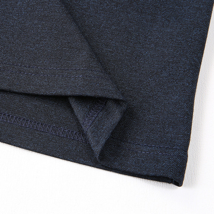 Herren Langarm-Poloshirt aus Feinstrick mit Hemdkragen, Knopfleiste und Jacquardstreifen Echo Archiv