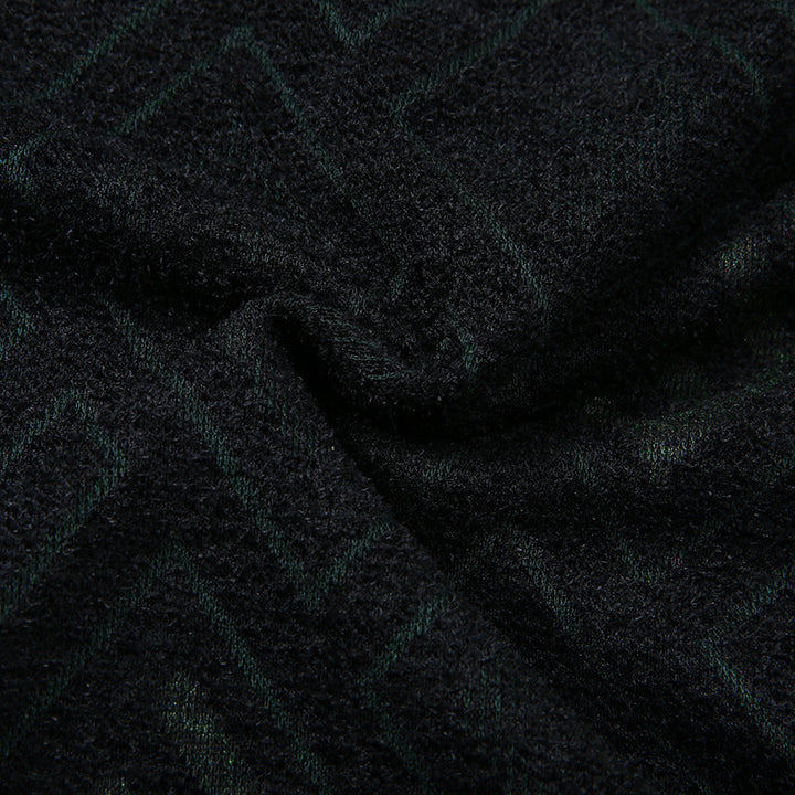 Herren Rauten-Jacquard Rundhalspullover aus feinem Strick Echoarchiv