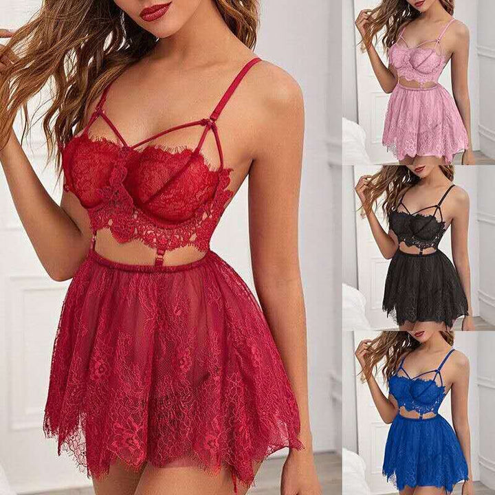 Damen Spitzen-Babydoll mit verführerischen Details Echo Archiv