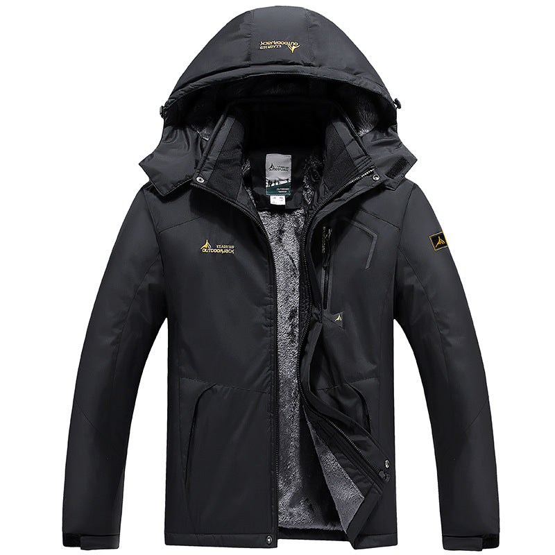 Echoarchiv | Wetterbeständiger Skiwinterjacke mit Kapuze