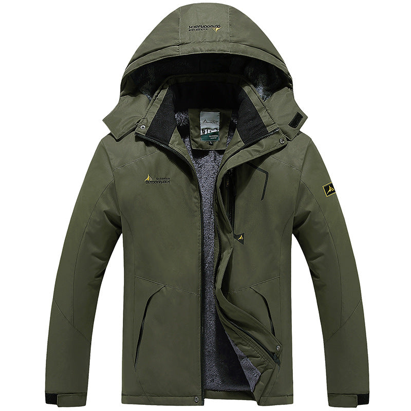 Echoarchiv | Wetterbeständiger Skiwinterjacke mit Kapuze