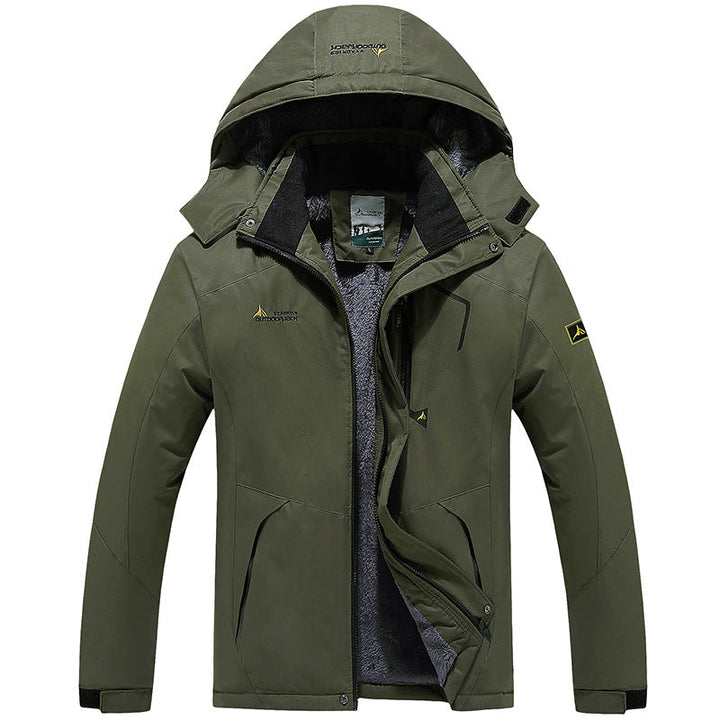 Echoarchiv | Wetterbeständiger Skiwinterjacke mit Kapuze