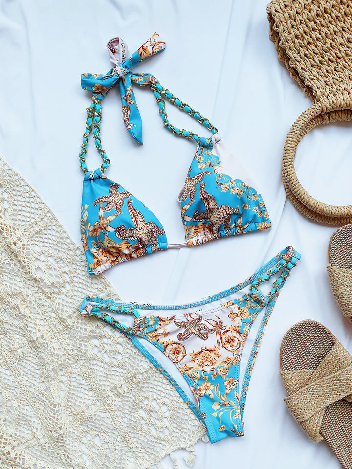 Damen Triangel-Bikini mit trendigen Kettenakzenten Echo Archiv