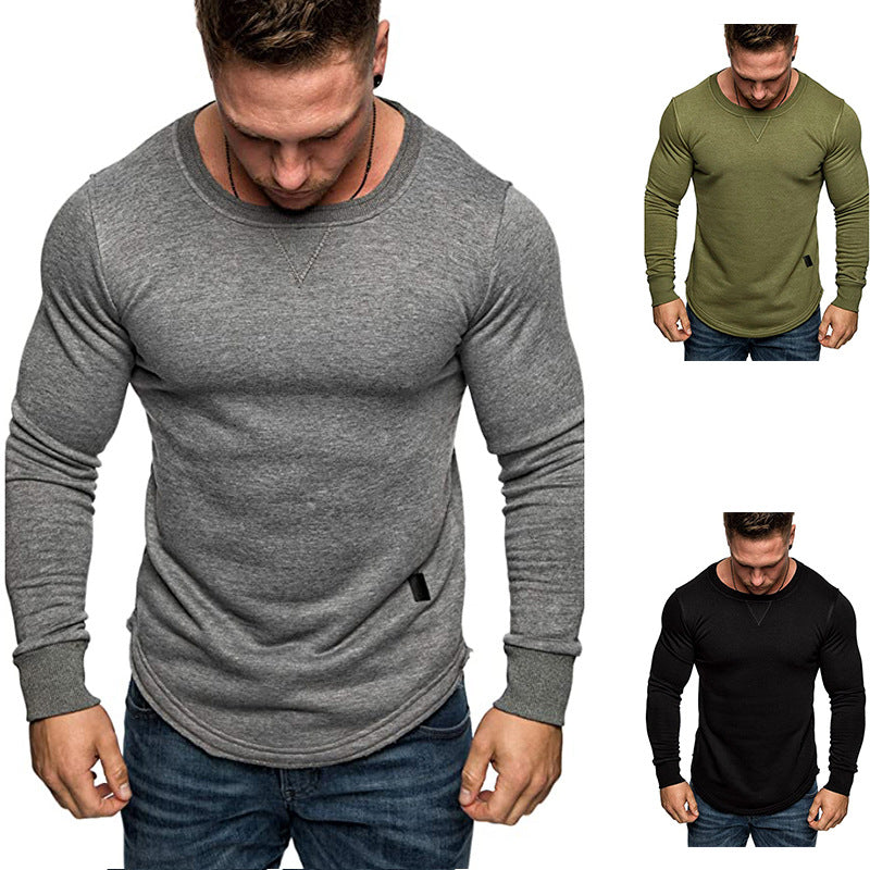 Herren Langarm-T-Shirt mit strukturiertem Design und sportlichem Schnitt Echoarchiv